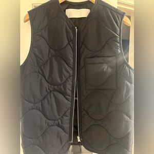 Arket Black Quilted Vest
